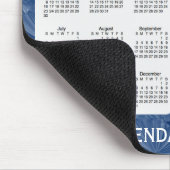 2017-2018 Blau-Diamant-Kalender durch Janz Mousepad (Ecke)