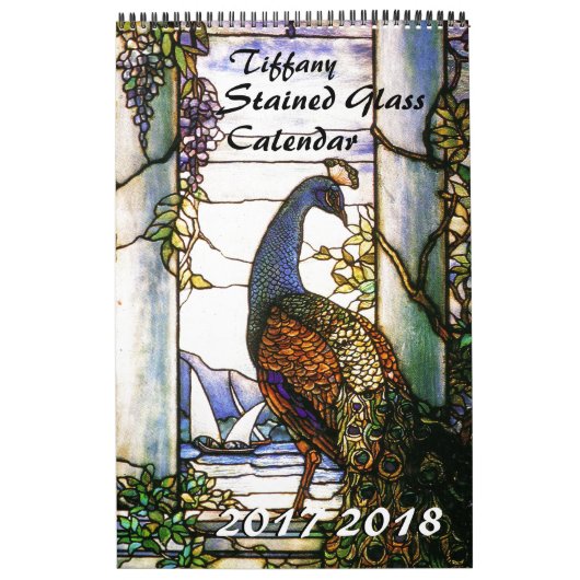 2017 2018 Tiffany-Buntglas-Natur-Kalender Kalender (Titelbild)