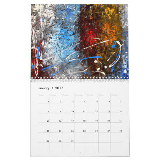 2017 abstrakter Kalender