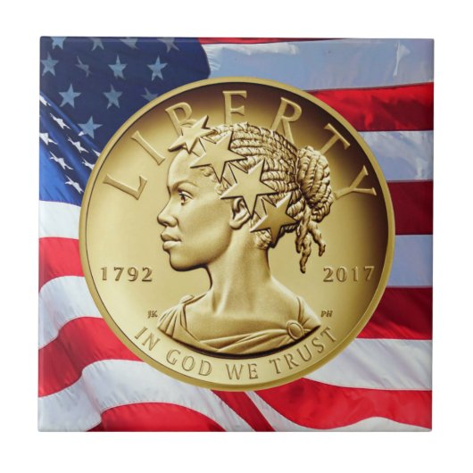 2017 American Liberty 225-jähriges Gold-Coin Fliese (Vorderseite)