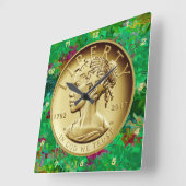  2017 American Liberty  Gold Coin  Quadratische Wanduhr (Winkel)