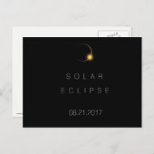 2017 American Total Solar Eclipse Postkarte (Vorne/Hinten)