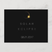 2017 American Total Solar Eclipse Postkarte (Vorderseite)