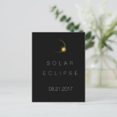 2017 American Total Solar Eclipse Postkarte (Stehend Vorderseite)