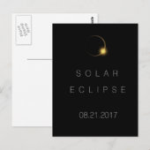 2017 American Total Solar Eclipse Postkarte (Vorne/Hinten)