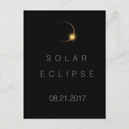2017 American Total Solar Eclipse Postkarte (Vorderseite)
