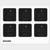 2017 American Total Solar Eclipse Quadratischer Aufkleber (Blatt)