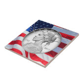 2017 Amerikanische Freiheit 225-jähriges Silber Fliese (Seite)