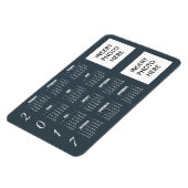 2017 Calendar Magnet Grayish Blue Steel - 2 Fotos (Linke Seite)