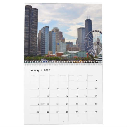 2017 Chicago Kalender (Jan 2026)