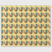 2017 Chinesisches Neujahrsfest Hahn-Packpapier Geschenkpapier (Flach)