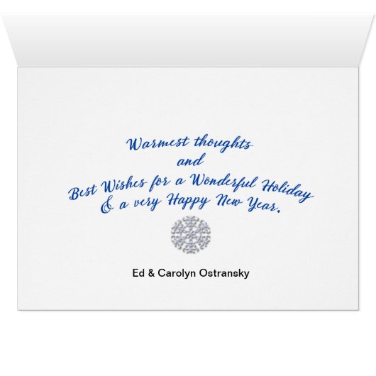 2017 Collector's Keeshond Weihnachtskarte (Innenansicht Horizontal (Unten))