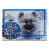 2017 Collector's Keeshond Weihnachtskarte (Vorderseite (Horizontal))