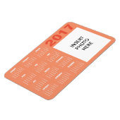 2017 Custom Foto Calendar Magnet - Niedlich Coral (Linke Seite)