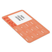 2017 Custom Foto Calendar Magnet - Niedlich Coral (Rechte Seite)