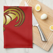 2017 Das chinesische Zeichen und das kalligraphisc Küchentuch (Viertel Falte)