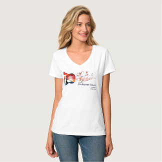 2017 DFfeier - Damen V - Hals T-Shirt