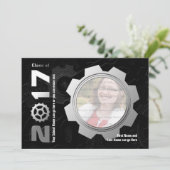 2017 Einladung des Black and Silver Gear Abschluss (Stehend Vorderseite)