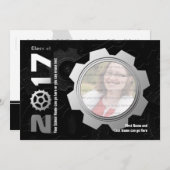 2017 Einladung des Black and Silver Gear Abschluss (Vorne/Hinten)