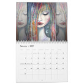 2017 Fantasy Faces Art Calendar Molly Harrison Kalender (Feb 2027)