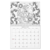 2017 Färbung des Milchkalenders Adult Coloring Kalender (Mär 2027)