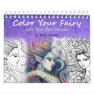 2017 Färbung des Milchkalenders Adult Coloring Kalender