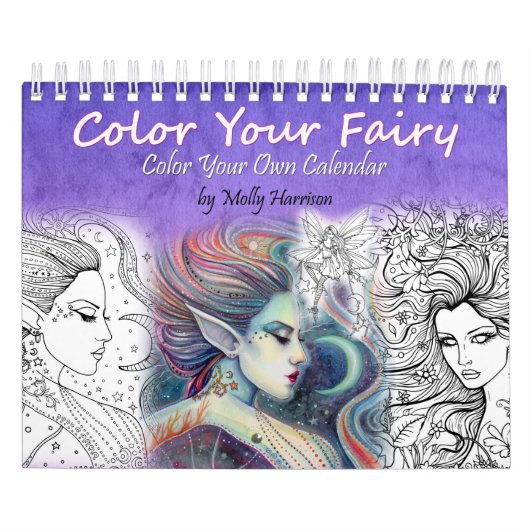 2017 Färbung des Milchkalenders Adult Coloring Kalender (Titelbild)