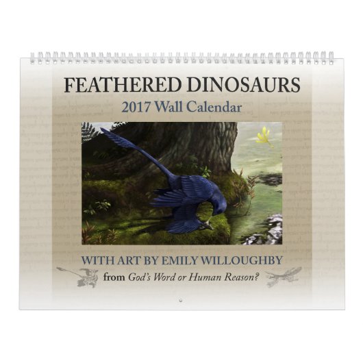 2017 Feathered Dinosaur-Kalender Kalender (Titelbild)