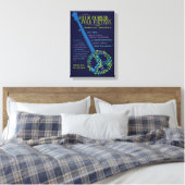 2017 Four Corners Folk Festival Poster Leinwanddruck (Insitu (Schlafzimmer))