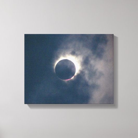 2017 Full Solar Eclipse Canvas Print Leinwanddruck (Vorderseite)