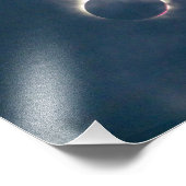 2017 Full Solar Eclipse Foto Print (Ecke)