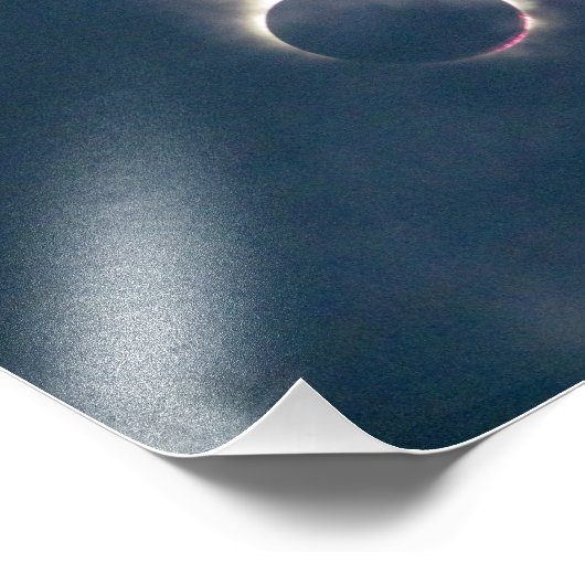 2017 Full Solar Eclipse Foto Print (Ecke)