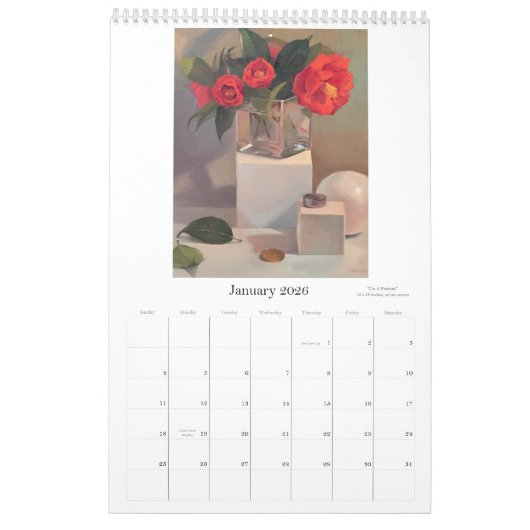 2017: Gemälde von Sarah Sedwick Kalender (Jan 2026)
