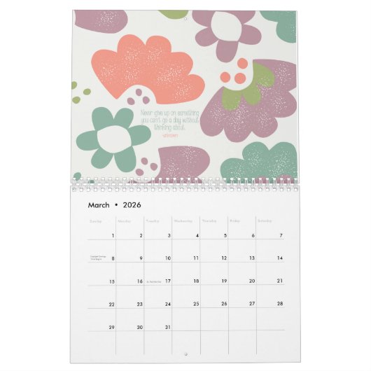 2017 gemusterter Kalender (Mär 2026)