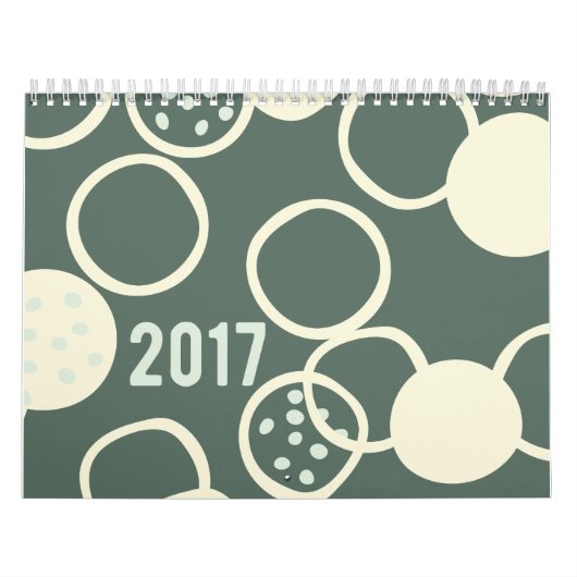 2017 gemusterter Kalender (Titelbild)