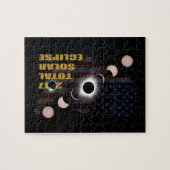 2017 GesamtSonnenfinsternis-Phasen Puzzle (Horizontal)