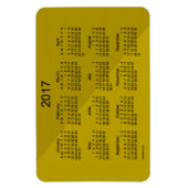 2017 Gold Angle Art Calendar von Janz 4x6 Magnet (Vertikal)