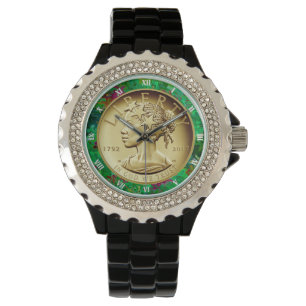 2017 GOLDLADY-LIBERTY-COIN ARMBANDUHR