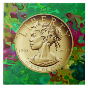 2017 GOLDLADY-LIBERTY-COIN FLIESE