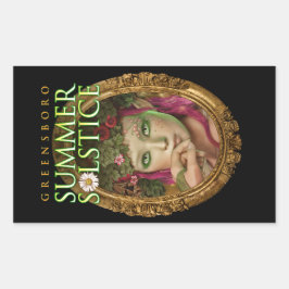 2017 Greensboro Summer Solstice Festival Souvenir Rechteckiger Aufkleber