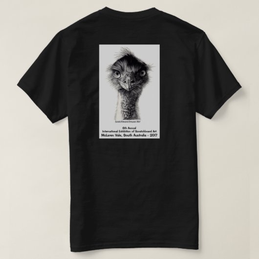 2017 ISSA-Ausstellungs-Shirt - dunkle Farben T-Shirt (Design Rückseite)