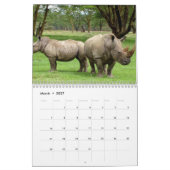 2017 Kalender mit Ferien - Wildes Leben (Mär 2027)
