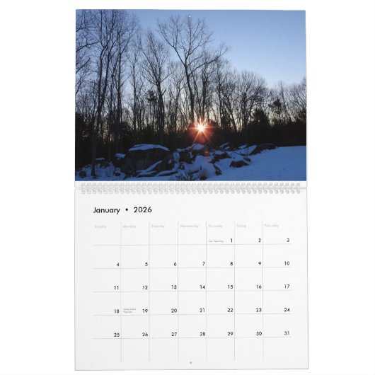 2017 Kalender - New Hampshire-Natur durch Traci (Jan 2026)