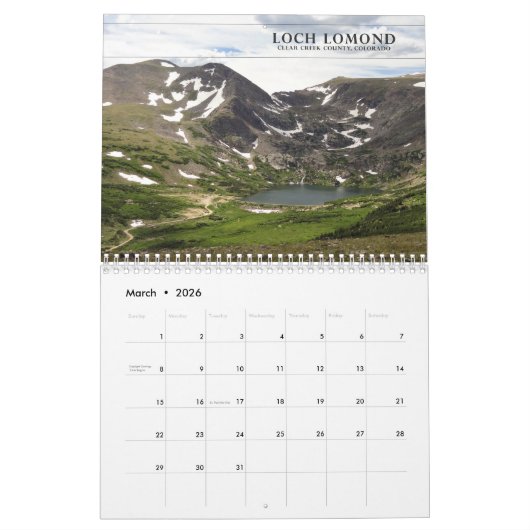 2017 landschaftlicher Wandkalender (Mär 2026)