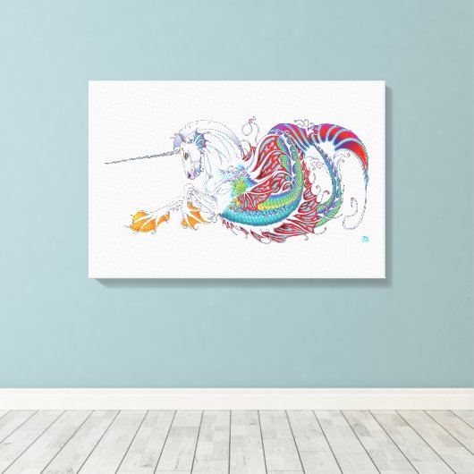 2017 Mink Nest Hippicorn Canvas Print Leinwanddruck (Insitu (Holzboden))