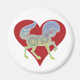 2017 Mink Nest Runequine Heart Magnet 1