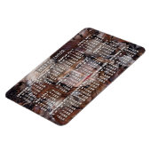 2017 Monatlicher Kalender weiß | Foto hinzufügen Magnet (Linke Seite)