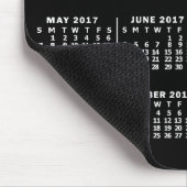 2017 Monatskalender Benutzerdefiniert Schwarz und  Mousepad (Ecke)