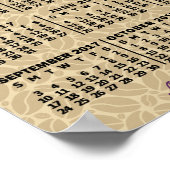 2017 Monatskalender Kaffeebohnen 3 Fotos Poster (Ecke)