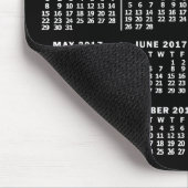 2017 Monatskalender Schwarz Custom 3 Fotos Mousepad (Ecke)